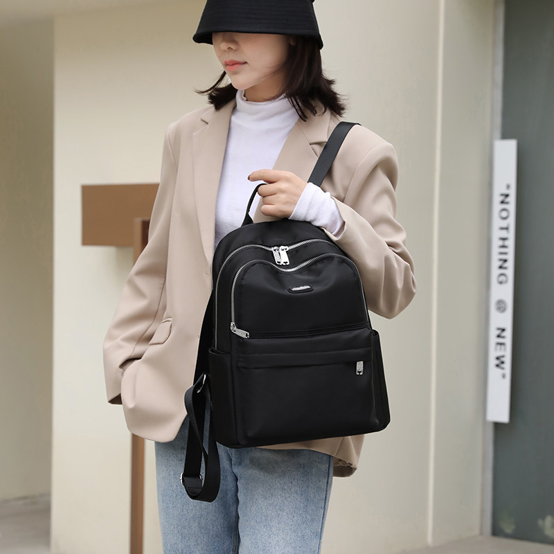 LIGHTWEIGHT OXFORD CLOTH BACKPACK WOMENS 2024 NEW FASHION VERSATILE CASUAL LARGE CAPACITY TRAVEL CANVAS SMALL BACKPACK BAG