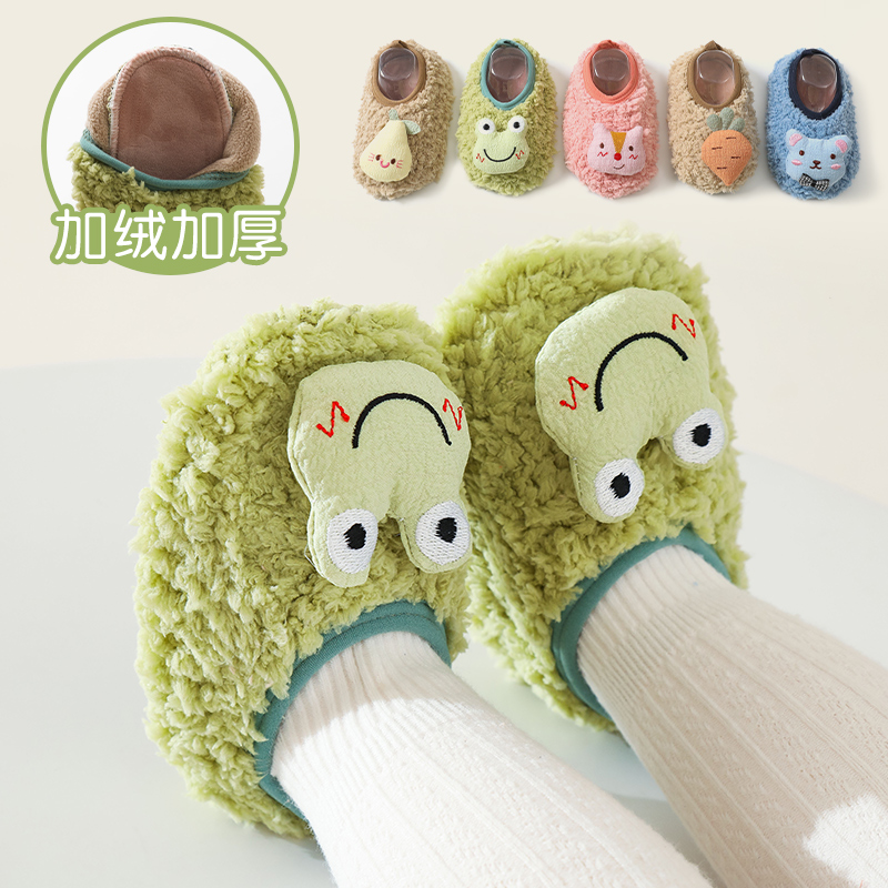 甜啦噜卡通地板袜冬季婴儿袜