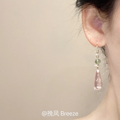 水滴耳环2026新款爆款高级感耳坠