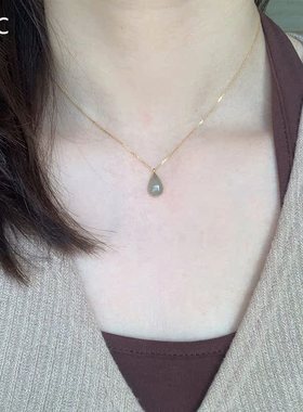 新中式国风水滴项链女款2025新款