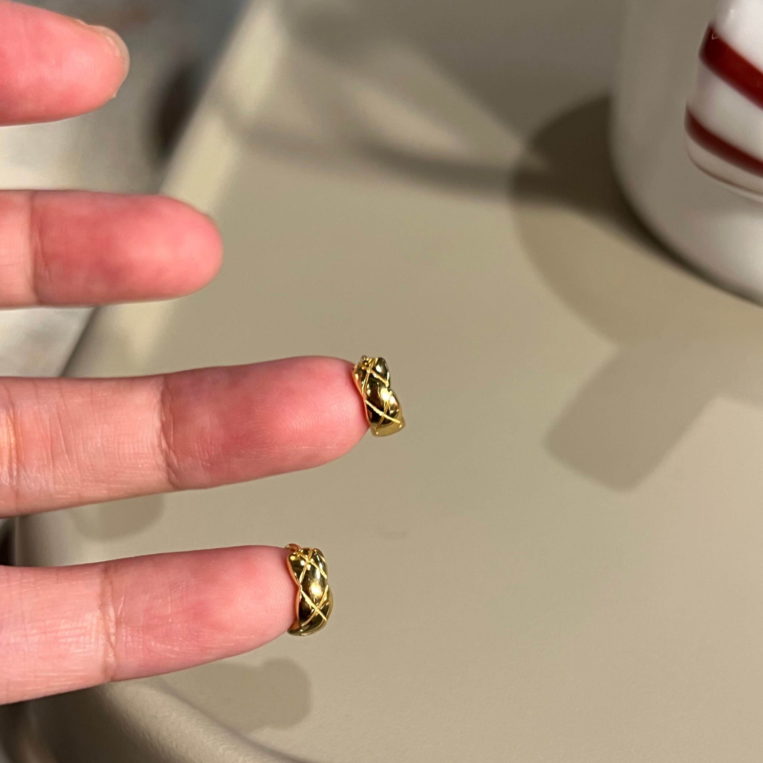 复古菱格纹圈圈耳环女小众设计时尚独特耳钉2025年新款爆款高级感,饰品/流行首饰/时尚饰品新,耳环,淘宝优惠券,粉丝福利购,淘宝优惠卷