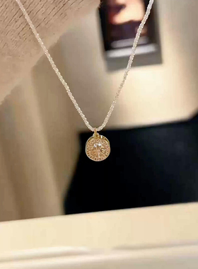 八芒星罗盘项链女高级感轻奢小众