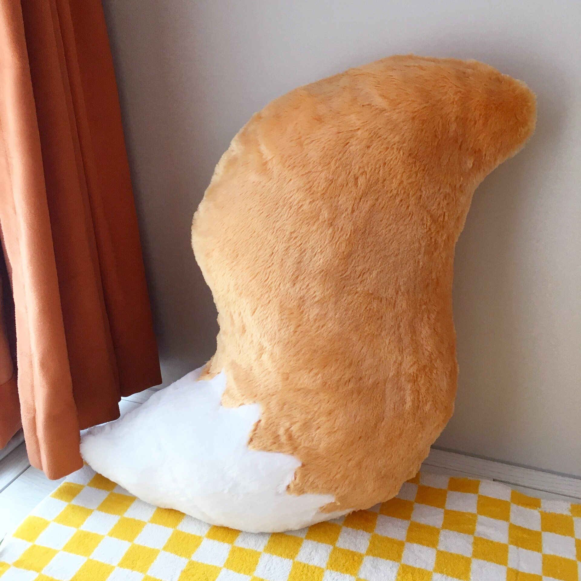 狐狸尾巴抱枕毛绒furry卧室客厅沙发靠枕可爱ins租房睡觉长条靠垫,居家布艺,靠垫/抱枕,淘宝优惠券,粉丝福利购,淘宝优惠卷