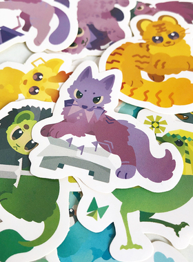 16型人格周边贴纸包原创MBTI职业性格测试手帐手账不干胶电脑infp