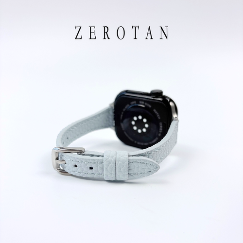 ZEROTAN适用iwatch粒面牛皮真皮表带苹果s12s11s10se细款高级腕带