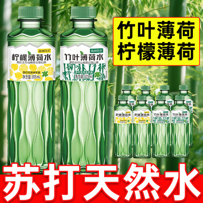 【几毛一瓶】竹叶薄荷水305ml整箱柠檬薄荷原液整箱批苏打水弱碱