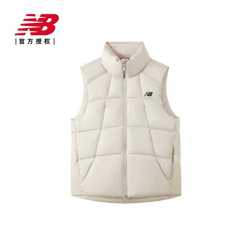 NewBalance NB官方新品男款冬季保暖鸭绒羽绒马甲NJF44021