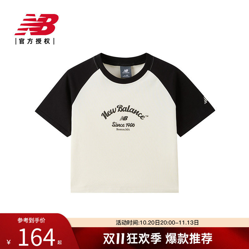 NB官方正品女潮流短袖T恤