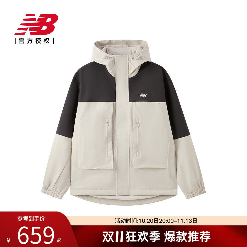 New Balance NB官方防泼水派克夹克外套AMJ51322
