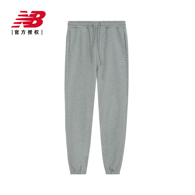New Balance NB官方正品男运动休闲束脚针织裤纯棉长裤AMP44323