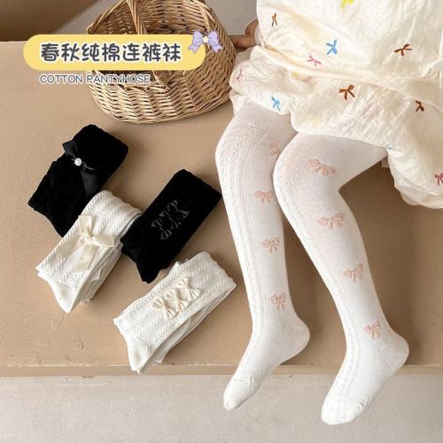 春秋女童蝴蝶洛丽塔连裤袜