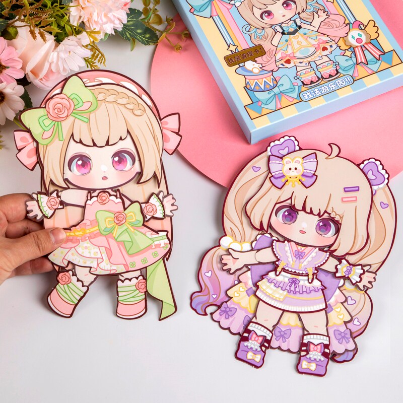 免裁剪小人安静书新款3d立体卡通可爱人物个性创意儿童玩具6一13女生