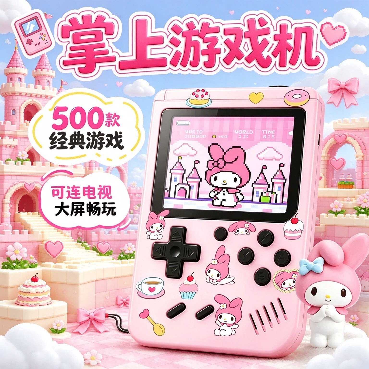 儿童卡通怀旧掌机亲子共玩