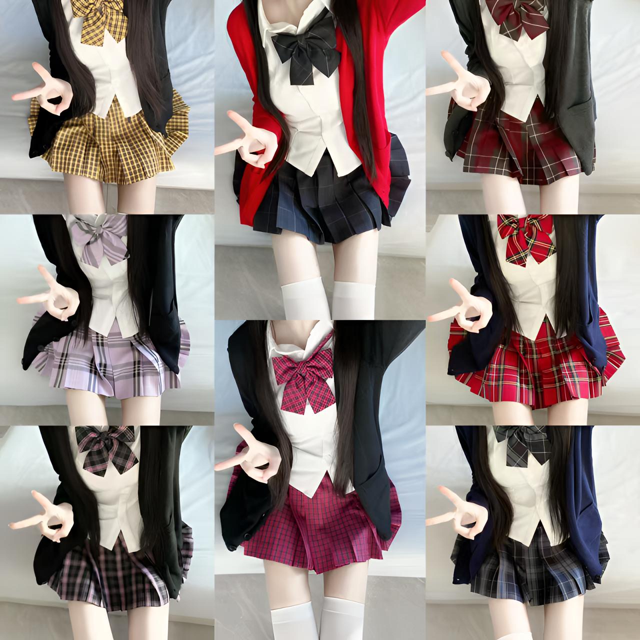 妙也可JK针织开衫毛衣制服上衣