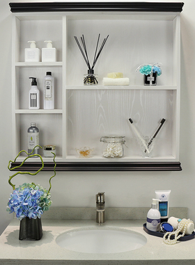 浴室柜摆件化妆品道具卫浴套装样板间淋浴房阳台柜乳液瓶牙刷摆设