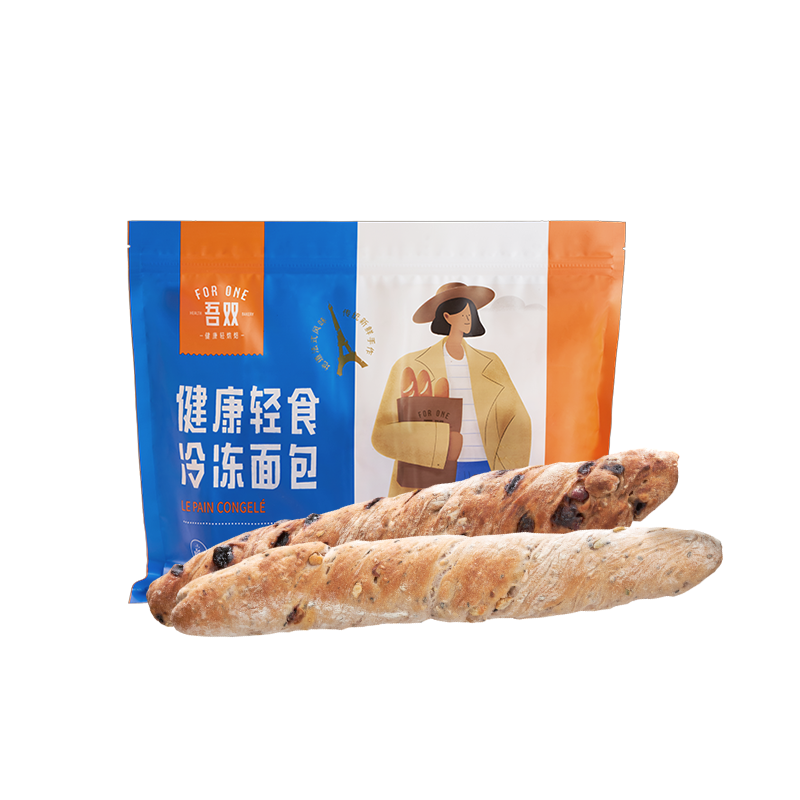 吾雙黑麥堅(jiān)果棒560g能量棒面包棒法棍飽腹巧克力代餐健康早餐手作