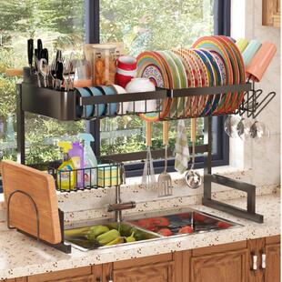 Over The Sink Dish Drying Rack, Dish Drainer Cutting Board