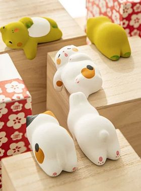 Computer Screen Monitor Small Ornaments Desktop Doll Cat Rab