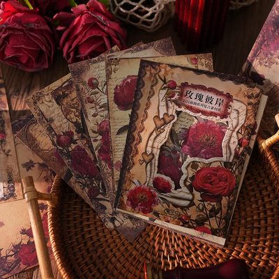 12pc Vintage Christmas Old Music Sheet Scrapbook Paper Set,R