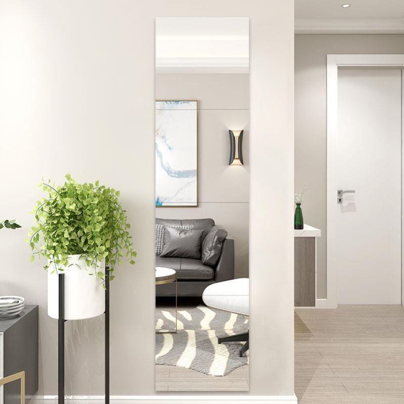 With gum mirror sticker wall soft mirror wallpaper