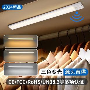 Motion Sensor LED Night Light USB Rechargeable Lamp 感应夜灯