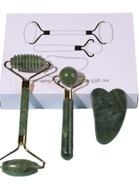 Face Massager Roller Gua sha Jade Store Scraper Roller massa