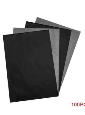 100pcs A4 Carbon Paper Black Legible Graphite Transfer Traci