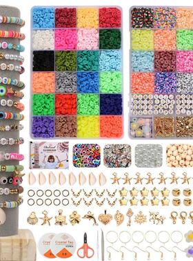 10000Pcs/Box 6mm Clay Bracelet Beads for Jewelry Making Ki