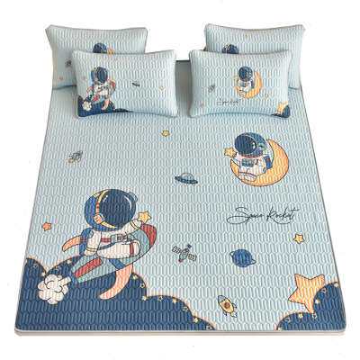 大版乳胶床笠凉席三件套可水洗机洗卡通儿童软空调席加厚冰丝席子