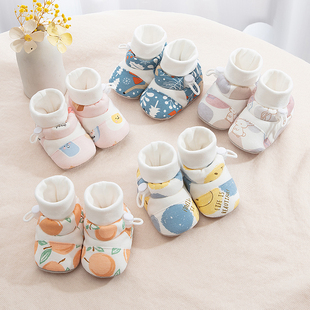 12个月防滑轻便男女软底宝宝袜鞋 婴儿鞋 袜小月龄6 步前鞋 子春秋季
