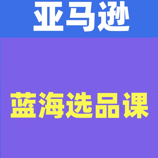 亚马逊-蓝海选品课适合新手小白卖家让你轻松日出几十单小爆款产 商务/设计服务 设计素材/源文件 原图主图