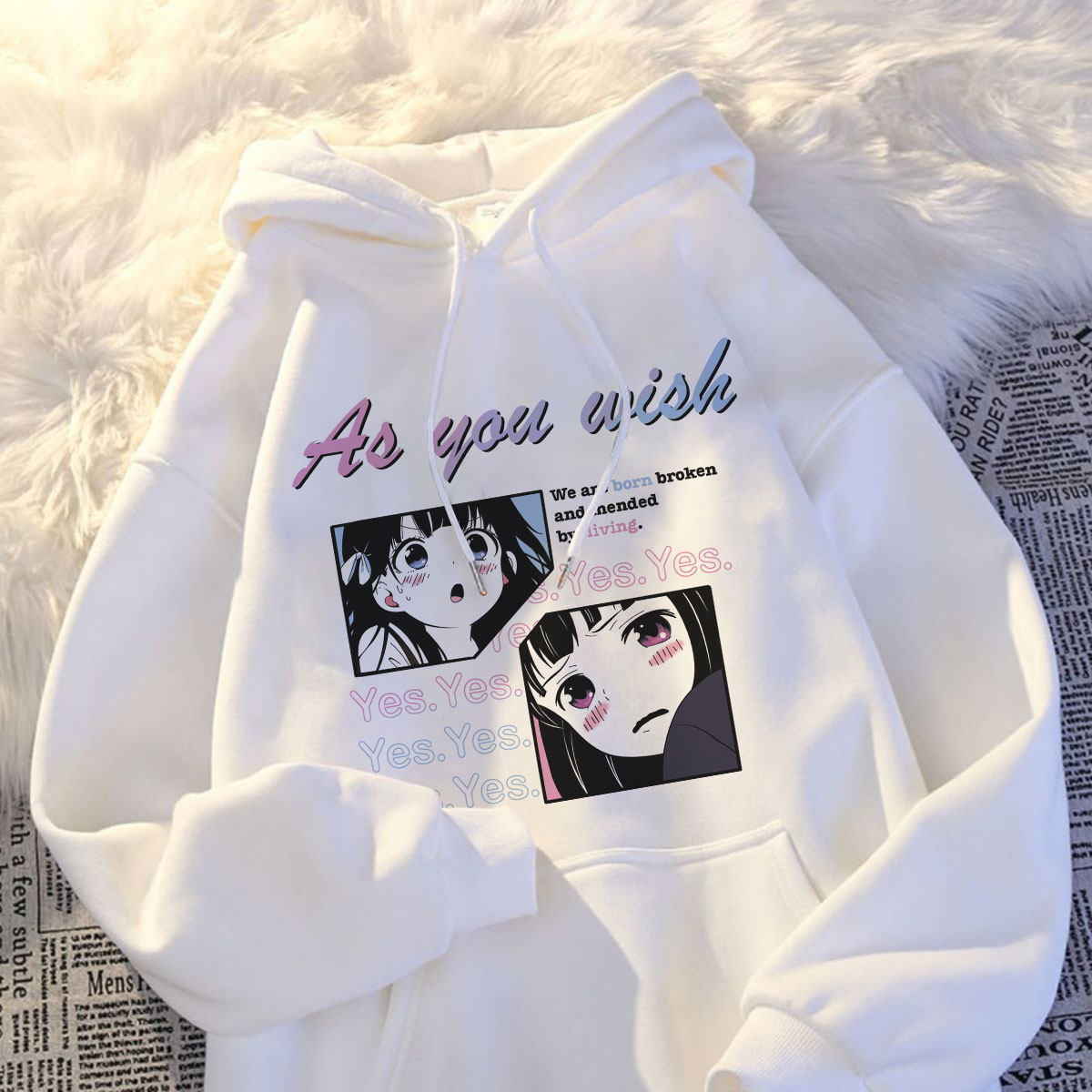 卡通时髦洋气男女童连帽卫衣秋冬款宽松百搭中大童加绒加厚上衣