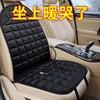 电加热座垫12v24v后排双座毛绒小车用 汽车加热坐垫车载座椅冬季