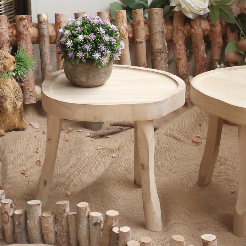 覆古实木花盆托架底座多肉小绿植盆栽花架阳台花园园艺装饰摆件