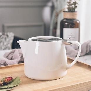 大容量耐高温花茶养生壶滤网 陶瓷带盖泡茶壶 高档家用凉水冷水壶
