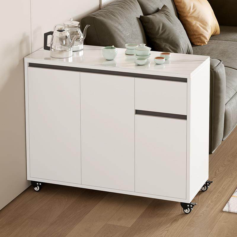 轻奢可移动烧水台边几多层储物茶边柜家用客厅夹缝桌屏风吧台隔断