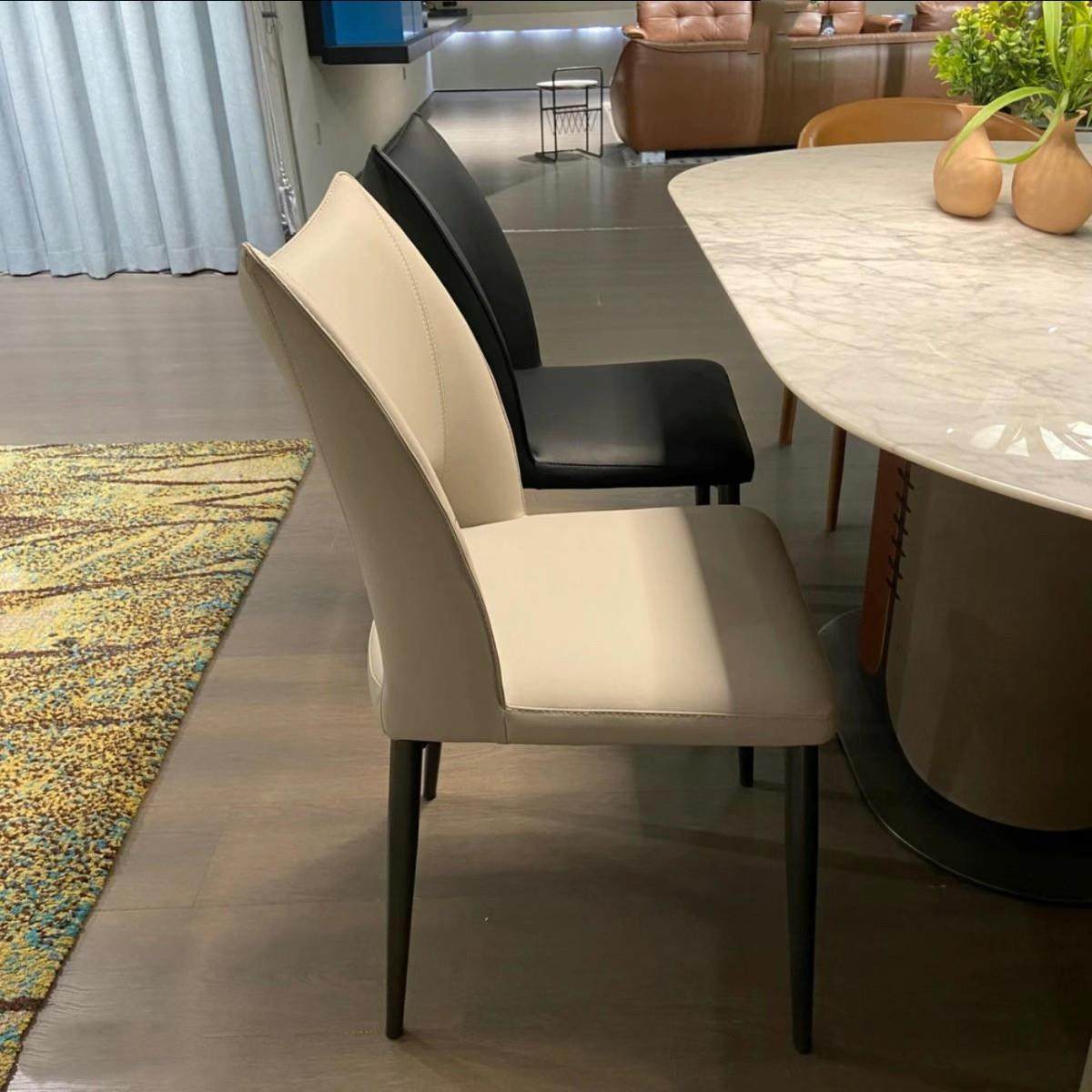 简约现代设计师饭厅家用皮质餐椅轻奢北欧餐桌椅子意式极简靠背椅,住宅家具,餐椅,淘宝优惠券,粉丝福利购,淘宝优惠卷