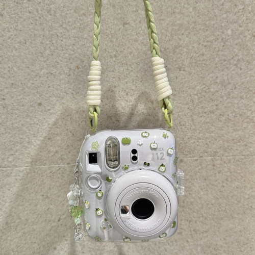 可爱拍立得mini12/11/迷你保护壳挂绳贴纸适用于富士相机保护套