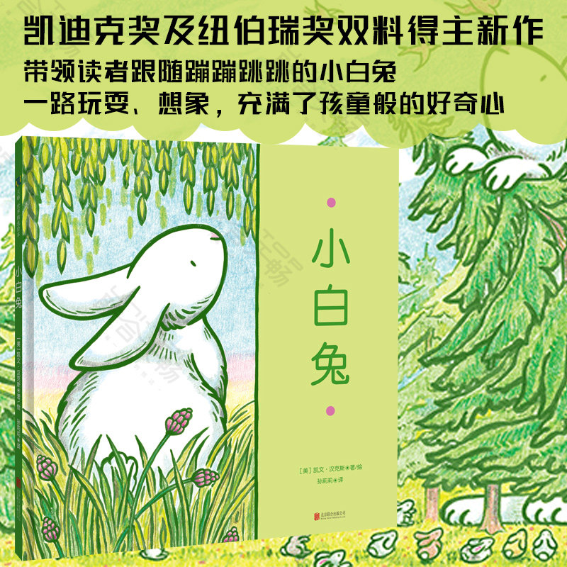 【正版包邮】小白兔 凯文汉克斯著 跟随蹦蹦跳跳的小白兔一路玩耍 亲子阅读宝宝睡前图画故事书启蒙绘本幼儿教育经典家教书籍3-6岁图片