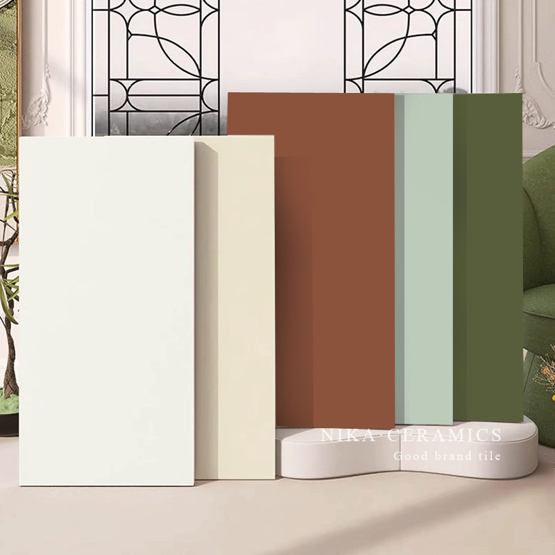 尼卡莫兰迪全瓷纯色瓷砖浴室厨房