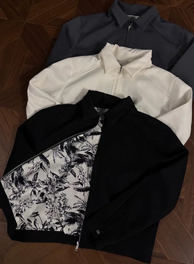 DRKK RTIM水墨内里简约短款肌理感夹克西装boxy翻领外套男春