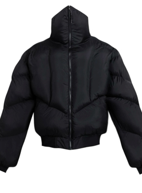 DRKK 先锋高领解构铠甲炮弹棉服定制十字星高端拉链百搭防寒外套