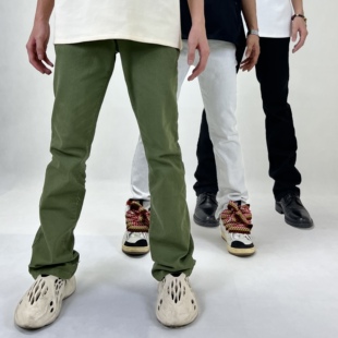 [DRKK]STALL FUTAR原创四季微喇重磅弹力百搭YKK拉链牛仔长裤修身