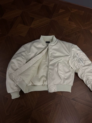 ［DRKK］3M美式MA1飞行夹克香槟色 bomber棉服短宽廓形三防棒球服