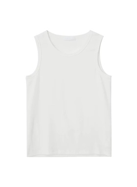 DRKK RTIM版型无敌坑条螺纹合身运动背心纯棉吸汗凉感剪裁短袖