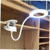 LED Study Desk Clip Lamp Reading Light Rechargeable