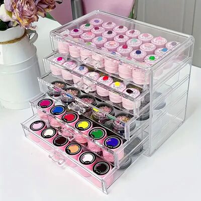 1pc, Nail Polish Storage Box Nail Polish Display Box Transpa