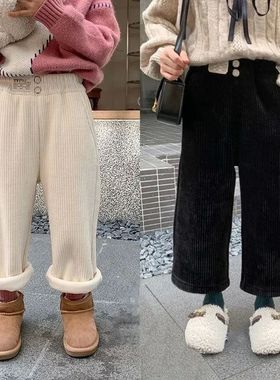 Baby Girls Pants Autumn Winter Warm Kids Corduroy Trousers 0