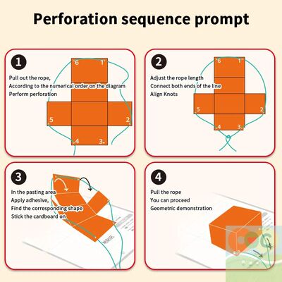 HH Pull String 3D Geometry Learning Book,3D Geometry Learnin