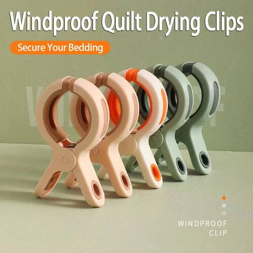 3-6Pcs Beach Towel Pegs Plastic Strong Windproof Clothes Peg
